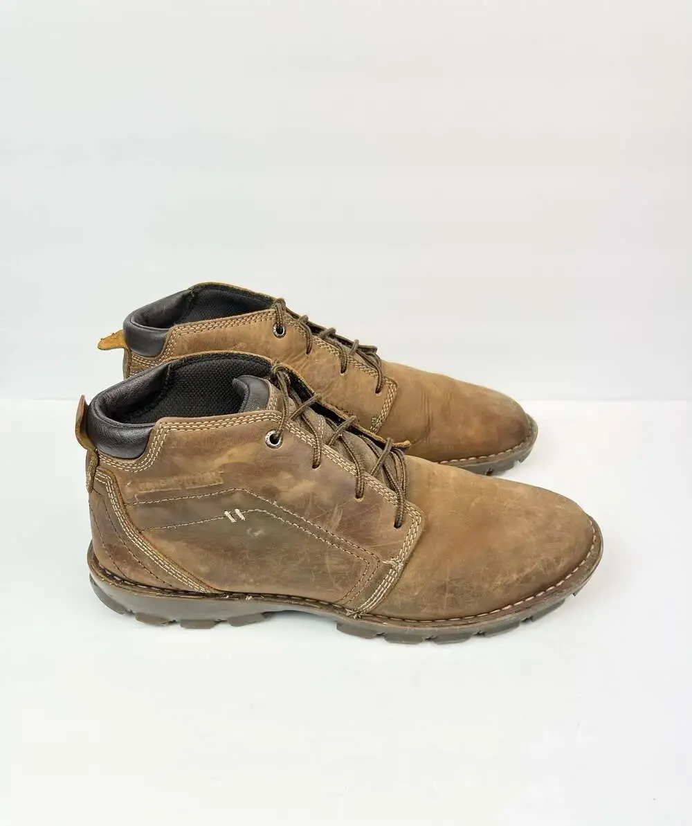 Caterpillar Transform 2.0 P722227 Men's Brown Leather Casual Chukka Boots Sz 12